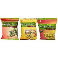 Los mejores  - Dulces de jengibre Agel originales- con miel y limón- con sabor a menta- paquete de 3 (3x125g m)